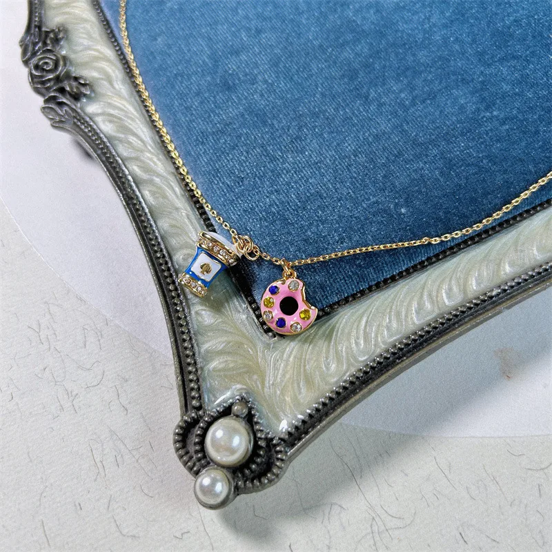 Новая милая мода красочная эмалированная глазурь AB асимметричный конус для