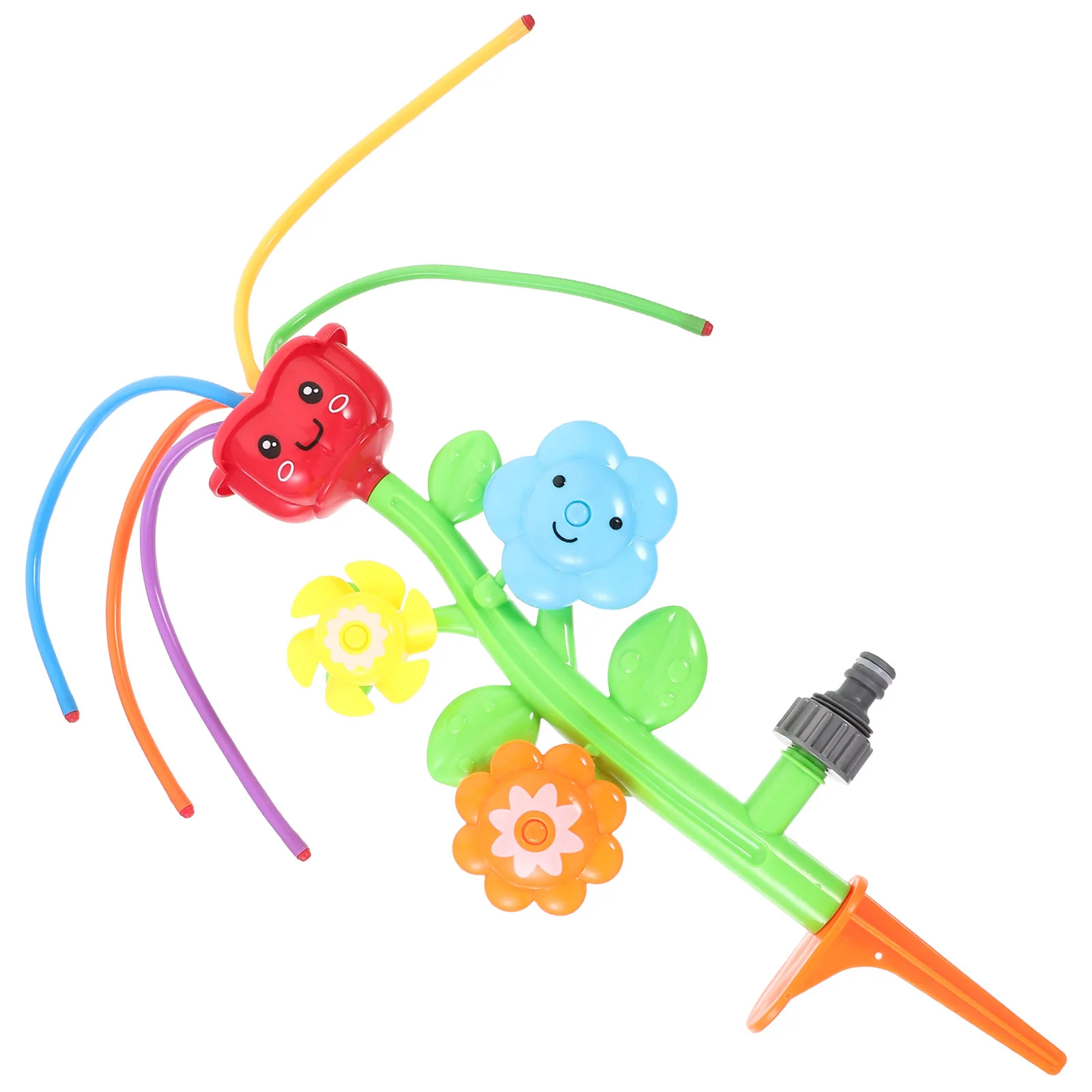 

Toyvian Swirl Flower Splasher Beautiful Water Sprinkler Toy Eco-friendly ABS Rotating Water Splashing Toy for Summer Days