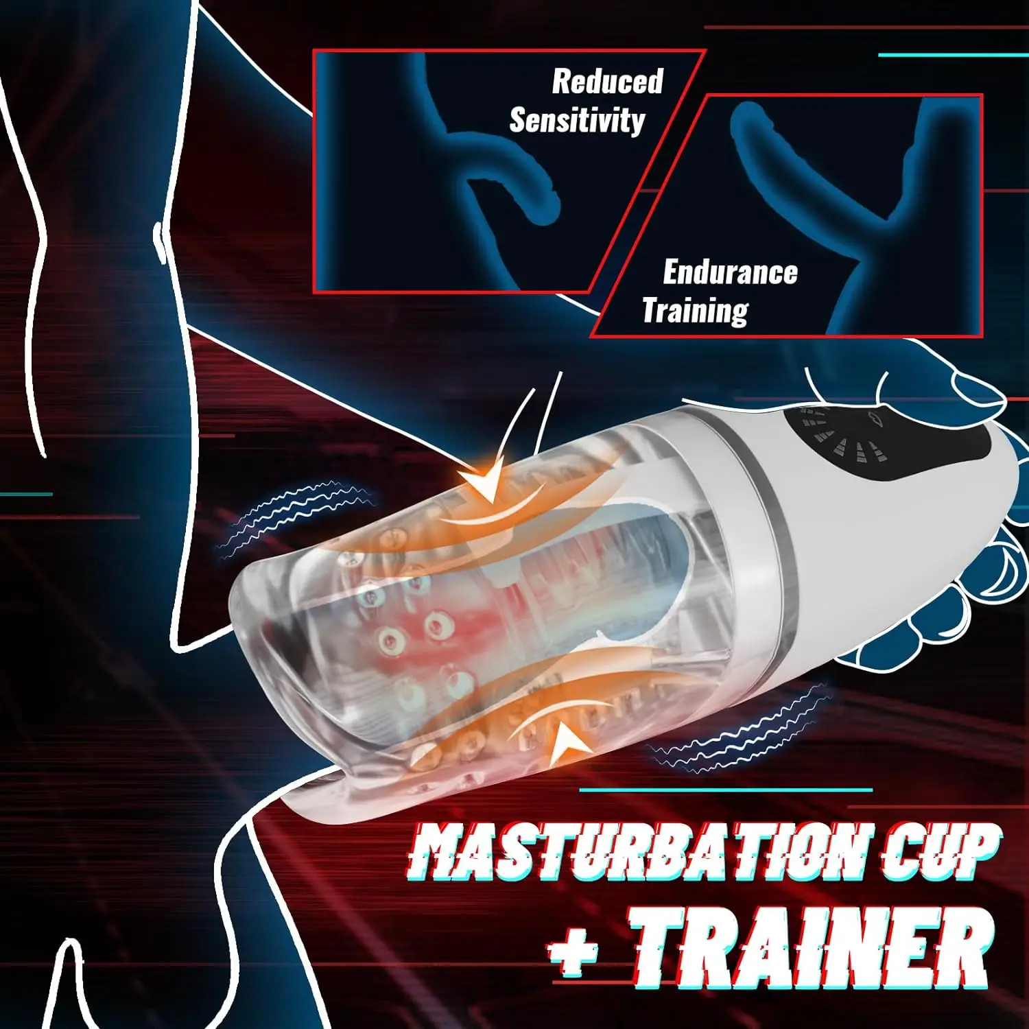 Автоматический мужской мастурбатор оральный секс-игрушка пенис-строкер минет