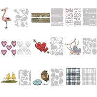 newest 2022 metal cutting dies for scrapbooking card making valentine heart easter bunny chick embossing frame card crafts
