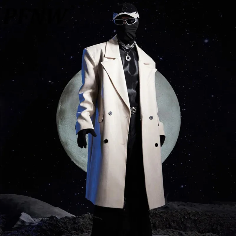 PFNW Пальто унисекс со съемным деконструкционным двухслойным воротником