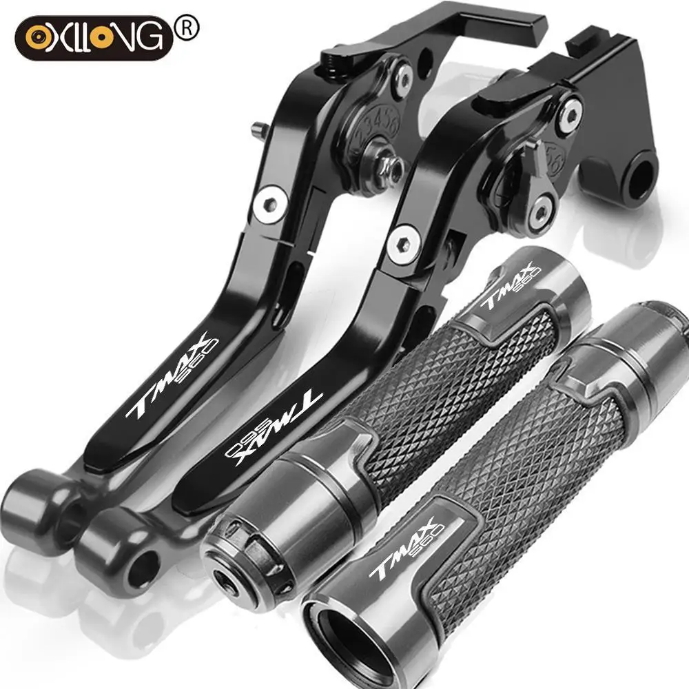 

For Yamaha TMAX560 Motorcycle CNC Brake Clutch Levers Handlebar Hand Grips Ends TMAX 560 T-MAX 560 2019 2020 2021 Accessories