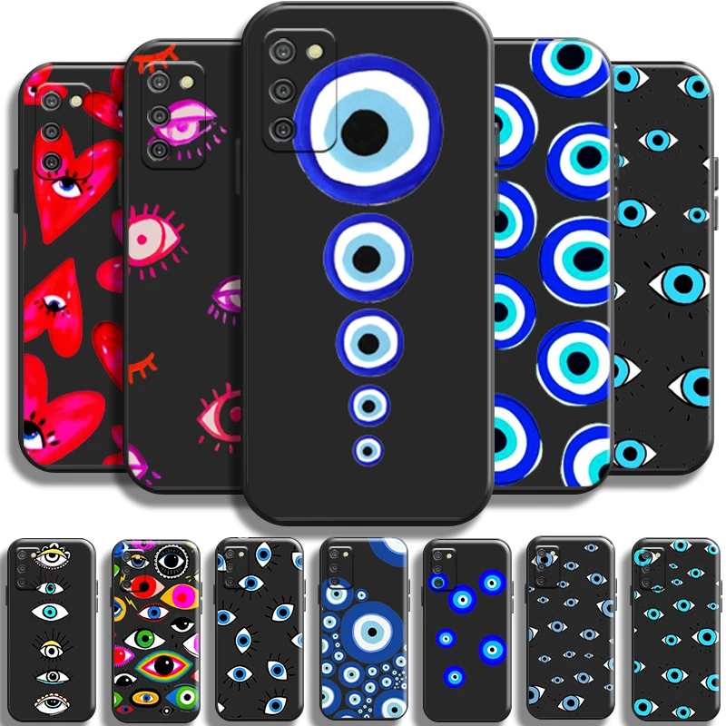 

Lucky Eye Blue Evil Eye Print For Samsung Galaxy A03 A03S Phone Case Cover Soft Carcasa Coque Shockproof Full Protection Funda