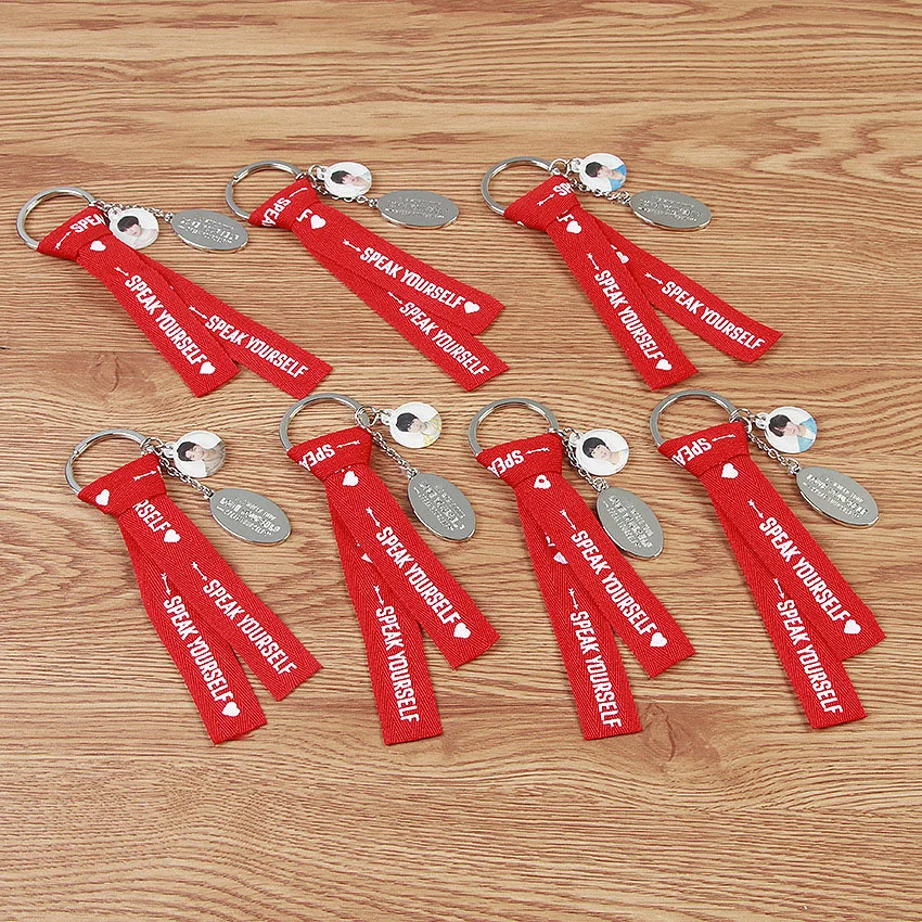 

Kpop Bangtan Boys Love Yourself Japan Edition Keychains Metal Creative Speak Yourself Keyrings Bag Pendant Key Tings Accessories