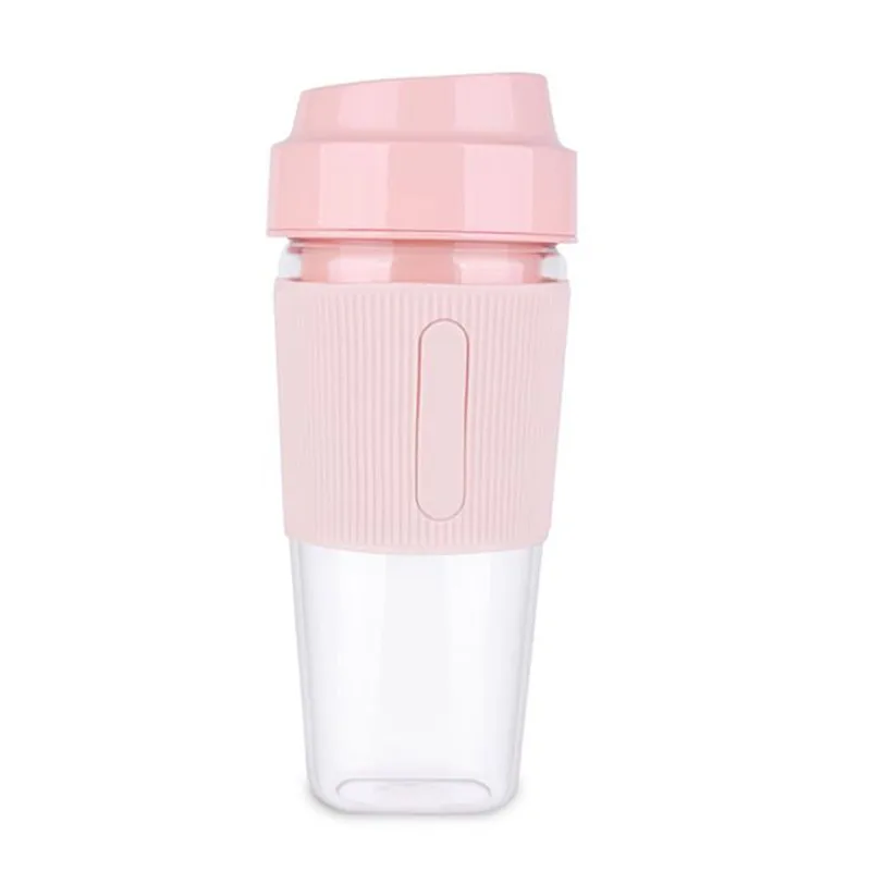 

300Ml Portable Blender Blender For Gym And Outdoors(Pink,2 Blades)