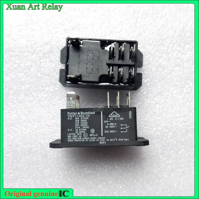 1 шт./лот 100% оригинальное реле: Φ 24VAC 30A/250VAC 8pins