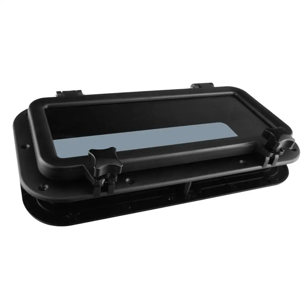 

Stainless Steel Design Boat Yacht Rectangle Opening Porthole-Black