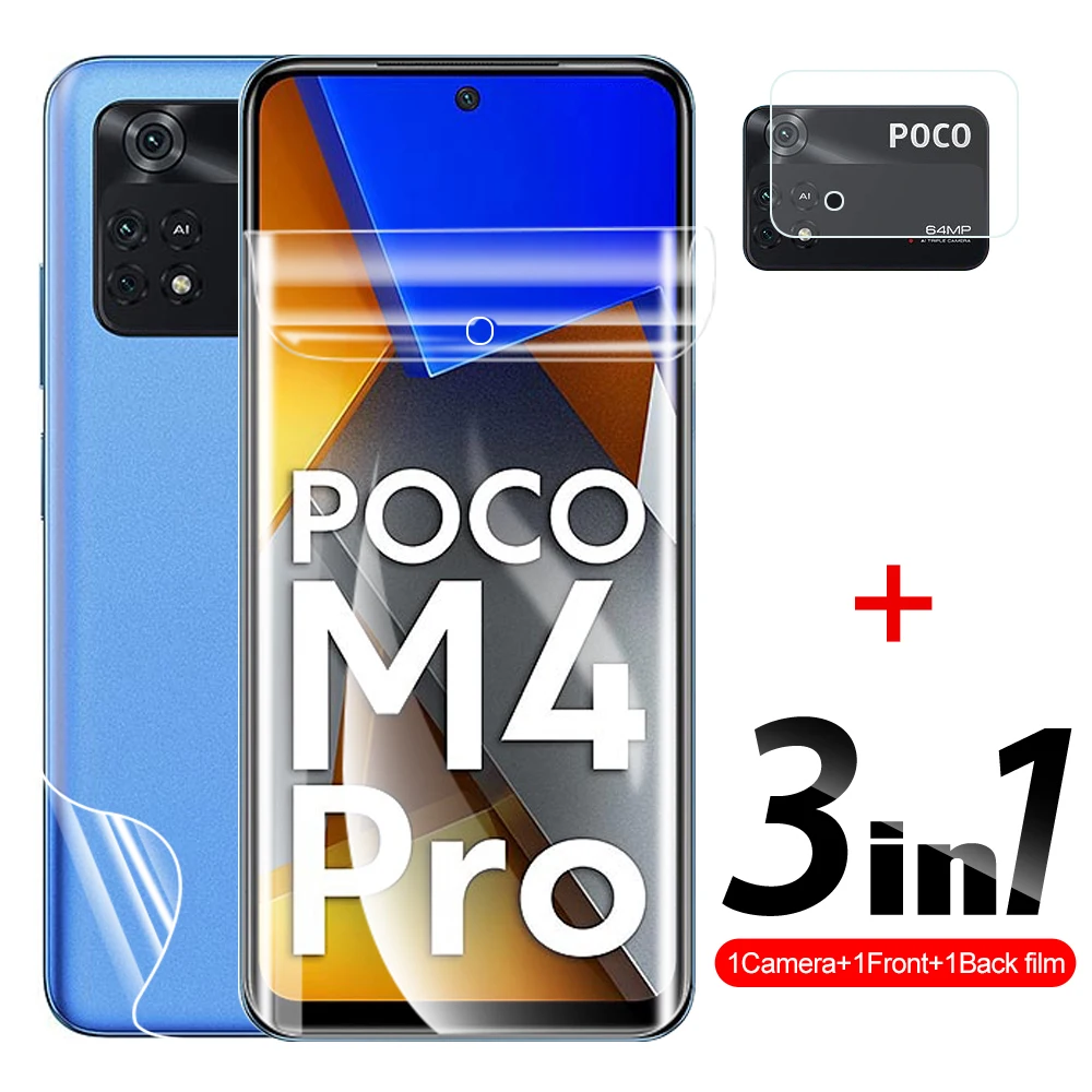 

Защитная пленка для Xiaomi Mi Poco M4Pro M4 Pro X4Pro X4, 3 в 1