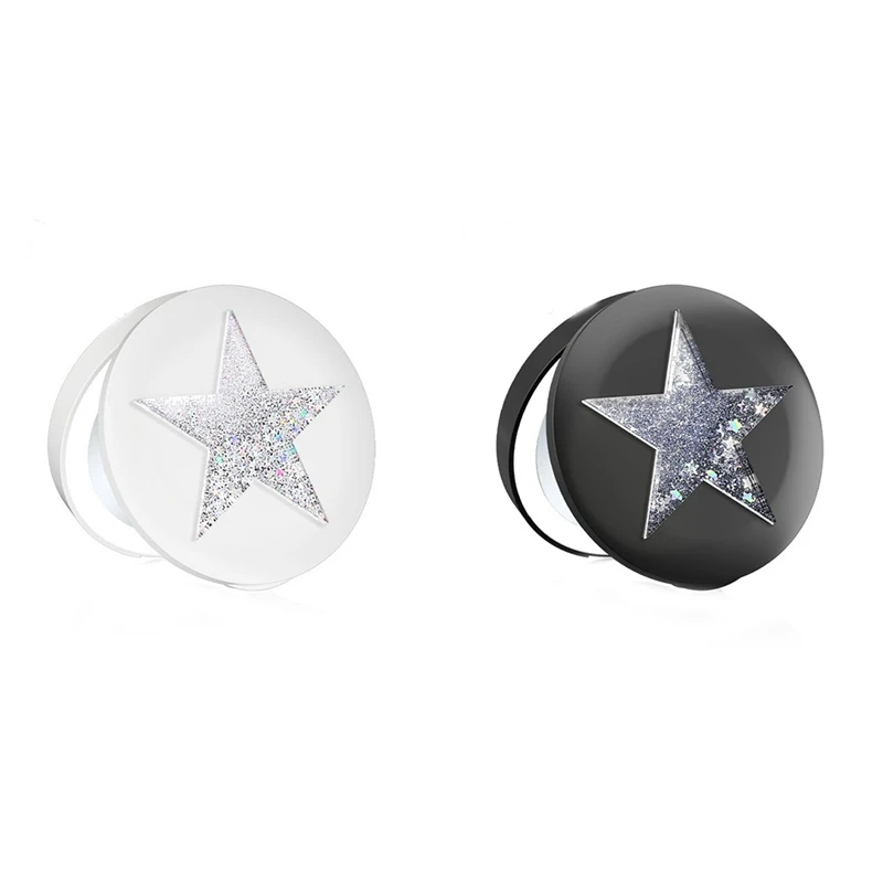 

Портативное двухстороннее складное косметическое зеркало, подарки для женщин со звездами, мини-зеркало для макияжа, компактные карманные з...