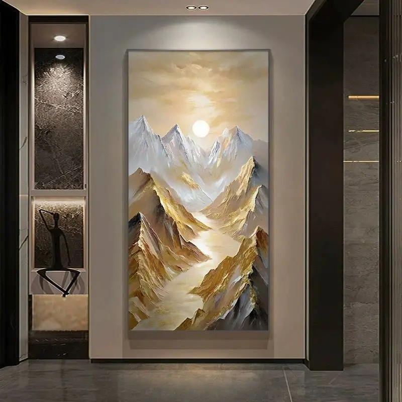 Картина маслом ручной работы Jinshan качественная картина для украшения гостиной