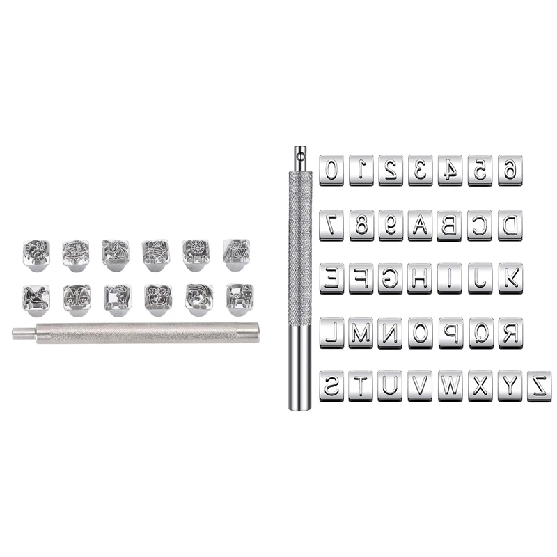 Штамповочный Инструмент сделай сам для кожевенного ремесла + 1 ручка