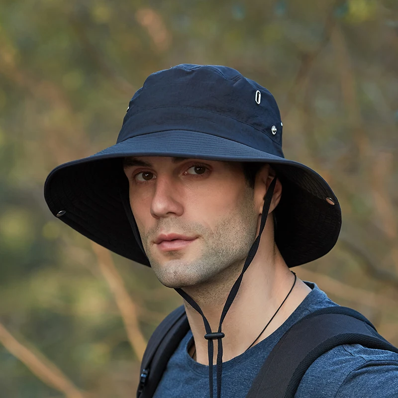 Men Outdoor Sun Protection Bucket Hat 