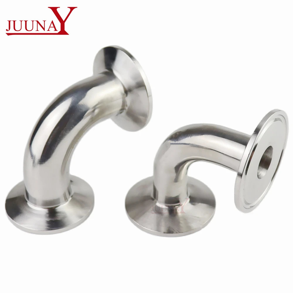 Тройник 90 градусов Tri Clamp из нержавеющей стали SS304 для санитарных трубных соединений диаметром 1,5", 2", 2,5", 3", 3,5" и 4" для домашнего пивоварения.