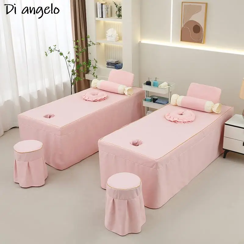 Хлопково-льняной материал для салона красоты простыня парикмахерской юбка с