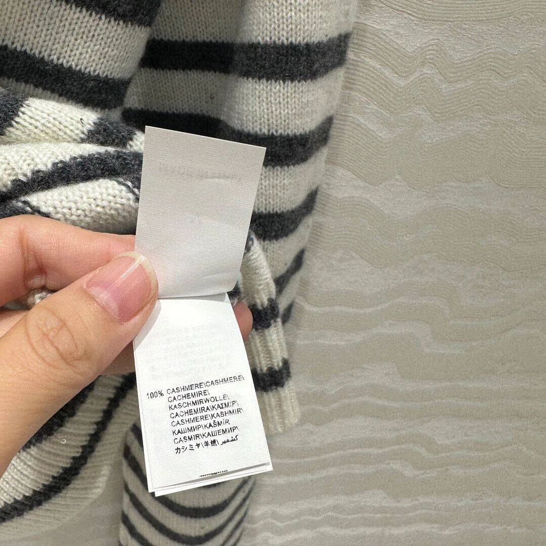 Женский кашемировый пуловер с круглым вырезом длинным рукавом и контрастной