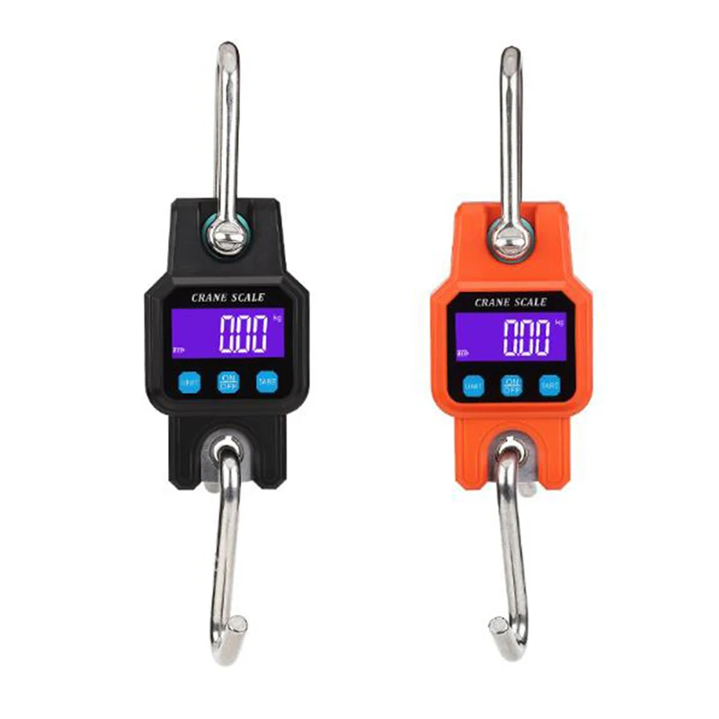 

300kg/50g Household Micro Crane Scale Heavy Duty Rechargeable Hanging Hook Scales Digital Bluetooth Stainless Steel