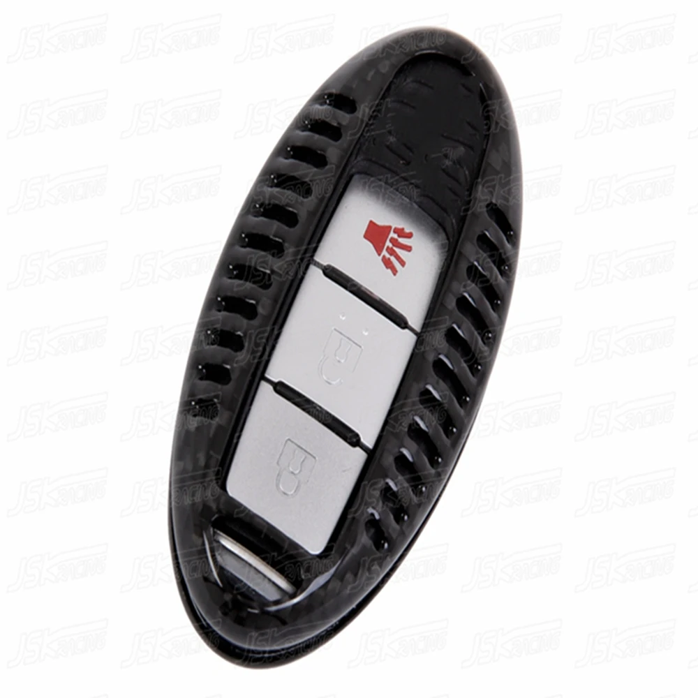 

JSK STYLE Carbon Fiber Key Knob Fob Cover For Nissan GTR R35 2008-2016