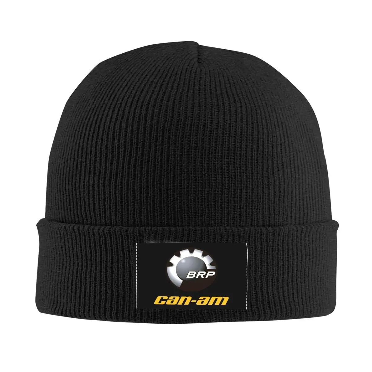 BRP ATV Can Am Logo Beanie Cap Unisex Winter Warm Bonnet Homme Knitting Hat Outdoor Ski Skullies Beanies Hats For Men Women 1