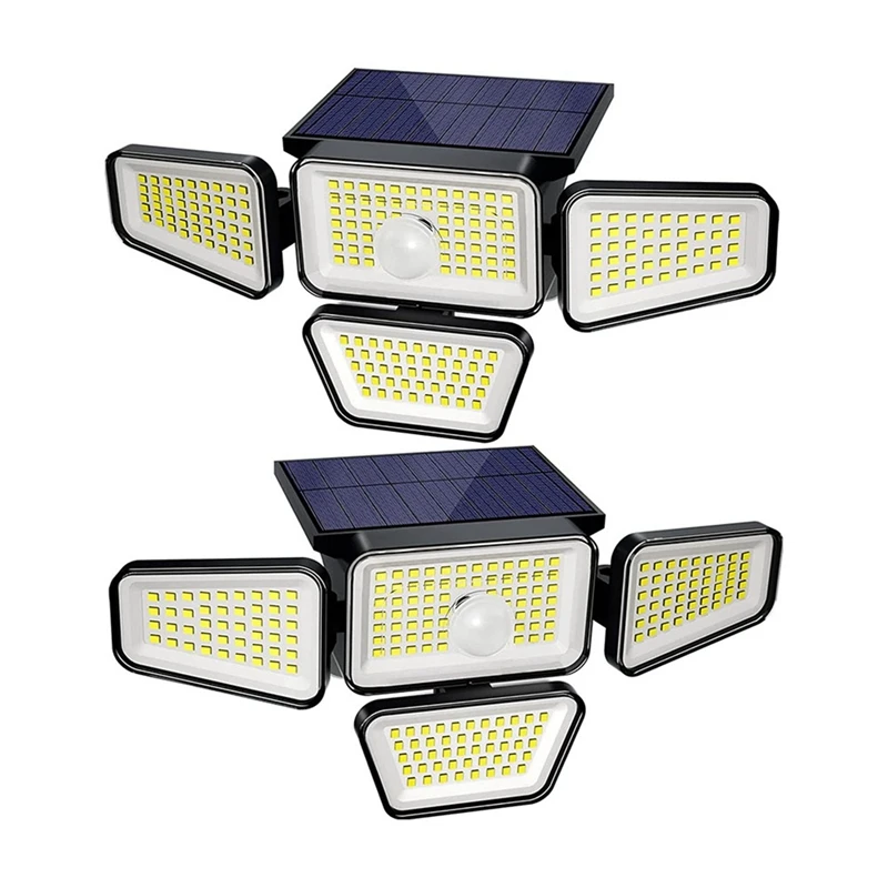 

Solar Outdoor Lights, 270 LED 3000LM Motion Sensor Outdoor Light, Solar Powered Security Flood Lights(2 Pack)