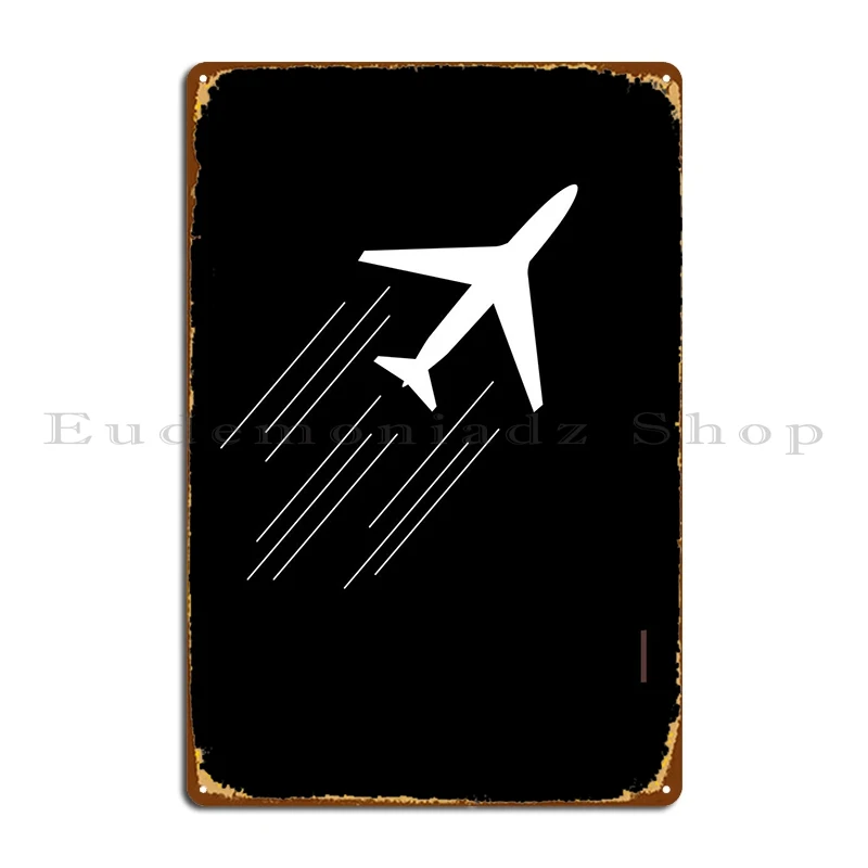 

Flying Plane Metal Sign Create Classic Decoration Cinema Print Tin Sign Poster
