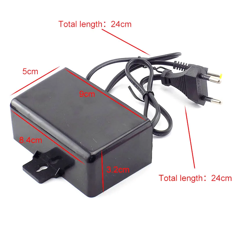 CCTV Camera Power Supply Adaptor AC/DC 12V 2A 2000ma Outdoor Waterproof EU US Plug Adapter Charger for Video | Безопасность и