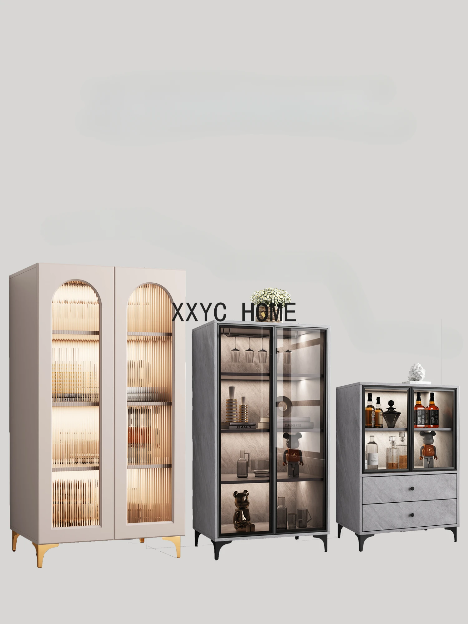 Современный дизайн винный шкаф металлические ножки барный шкафчик приманка для