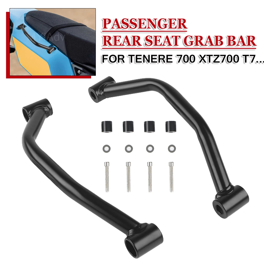 

For Yamaha Tenere700 TENERE 700 XTZ700 2019-2021 Motorcycle Passenger Rear Grab Handle Seat Hand Handle Grab Bar Rail Armrest