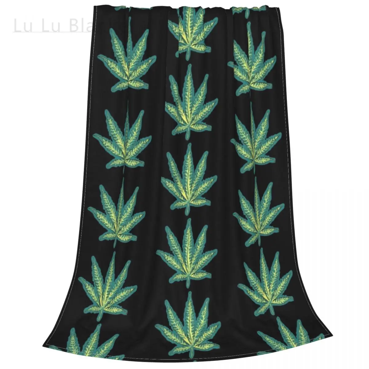 

Weed Leaf Blankets Flannel Decoration Colourfull Plants Nature Lightweight Thin Throw Blanket for Sofa Outdoor Bedspread