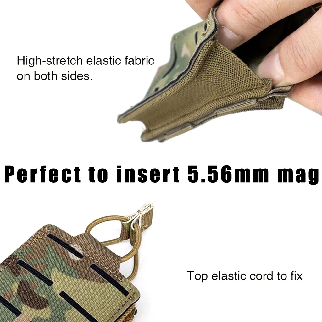 Тактическая подставка MOLLE 5 56 мм камуфляжная для M4 M14 M16 AR15 охотничий с открытым