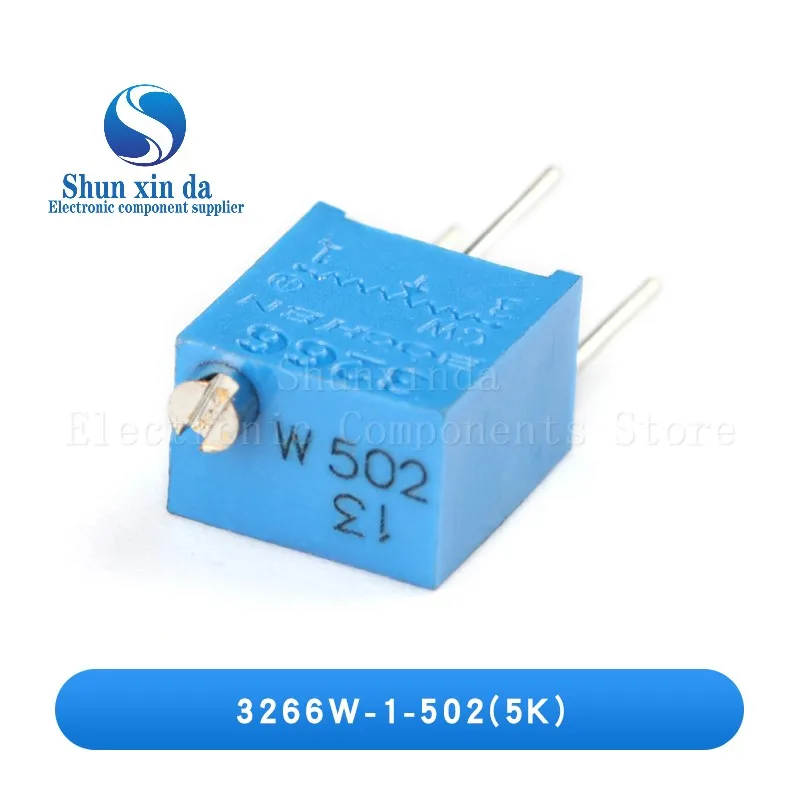10 шт. 3266 Вт 10K 1K 2K 5K 20K 50K регулируемый прецизионный потенциометр 100K 200K 500K 103 1M 101 201 501