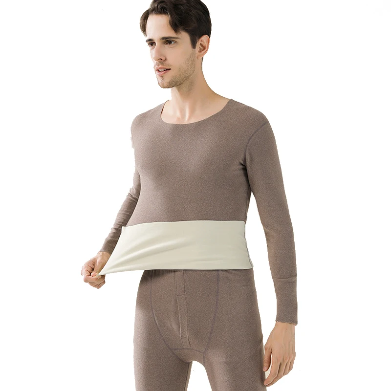 Women Thermal Underwear Suit Seamless Soft Delicate Long Johns Set Men Inner Wear Set Sexy Winter Warm Long Underwear