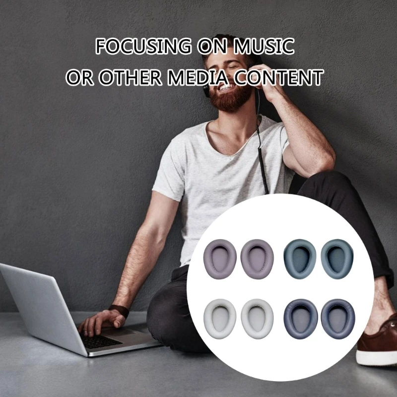 Мягкие подушечки из пены с эффектом памяти для наушников