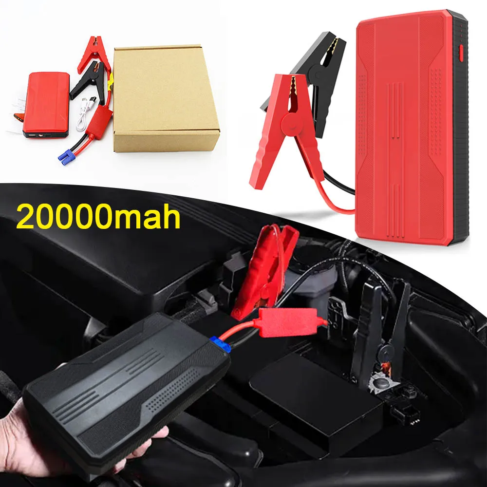 Car Battery Jump Starter 20000mah Portable Car Battery Booster Charger 12V Starting Device Petrol Diesel Car Emergency Booster