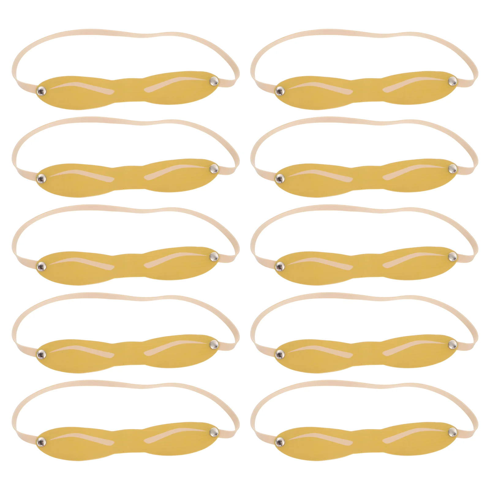 

10 Pcs Eyebrow Practice Skin Bladee Beginner Skin Water Proof False Skin Silica Gel Eyebrow Headband