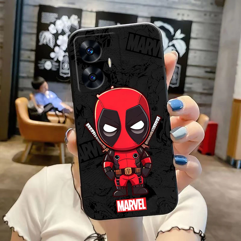 Чехол для телефона Comics Groot Spider Man Deadpool Realme C65 C63 C53 C35 C55 C33 C30 C21Y C20 C12 C11 GT 2 XT NARAO 20 30 50