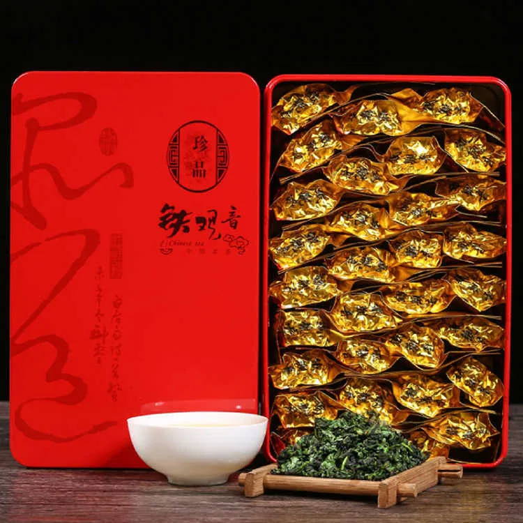 

2022 250g authentic Tieguanyin Oolong Tea Gift Box with Luzhou-flavor Two-box Gift Bag