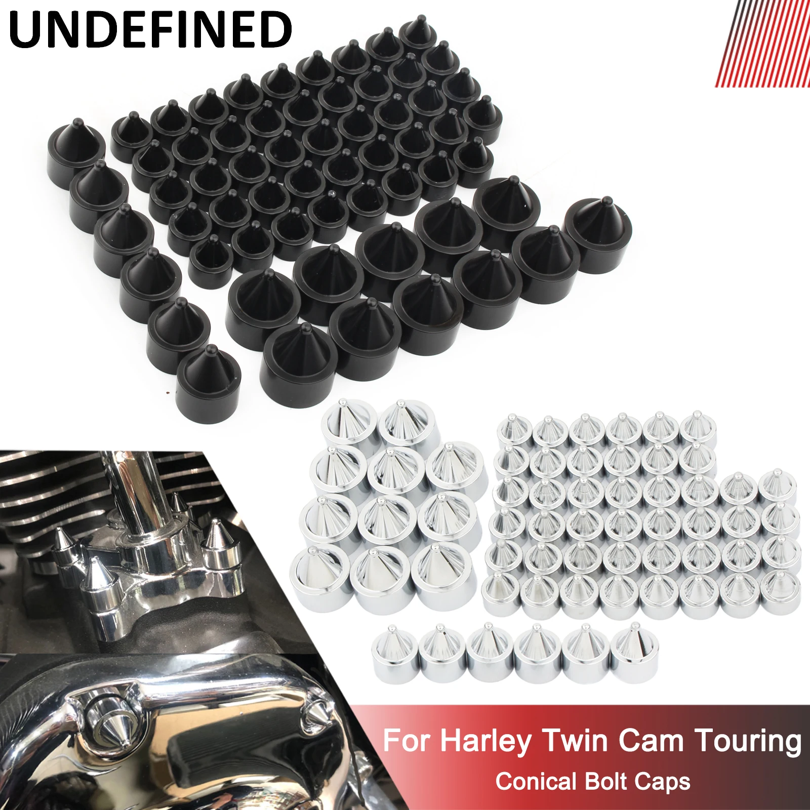 Bolt Covers Engine for Harley Touring FLH Model Electra Road Street Glide Road King Twin Cam Primary Motor Topper Bolts Head Cap