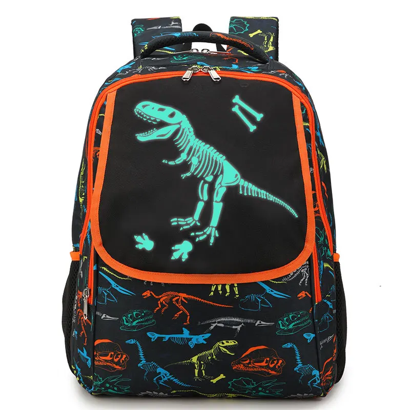 

Dinosaur Skeleton Dragon Backpack BAG School Book Bags Students Multi Layer Glow in the Dark