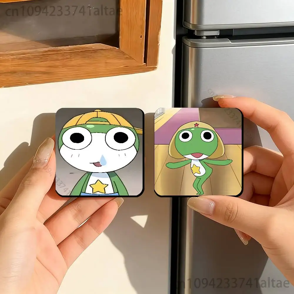 Фото Магнит на холодильник K-Keroro G-Gunsou Frog, персонализированный, прочный, пластиковый, квадратный, с изображением, магнитные наклейки на холодильник №3