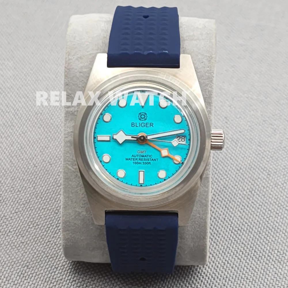 

Часы из нержавеющей стали Nh34 с двойным циферблатом, 38 мм, 2023