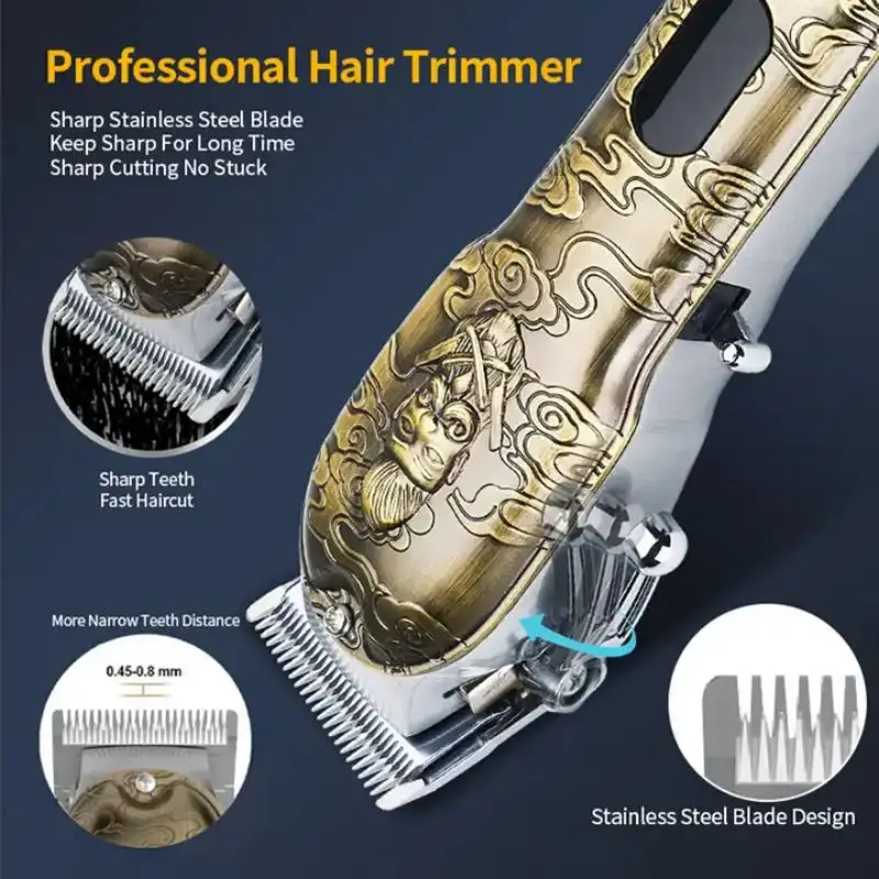 Профессиональная Парикмахерская Машинка для стрижки волос Lobemoky 2024 3 в 1