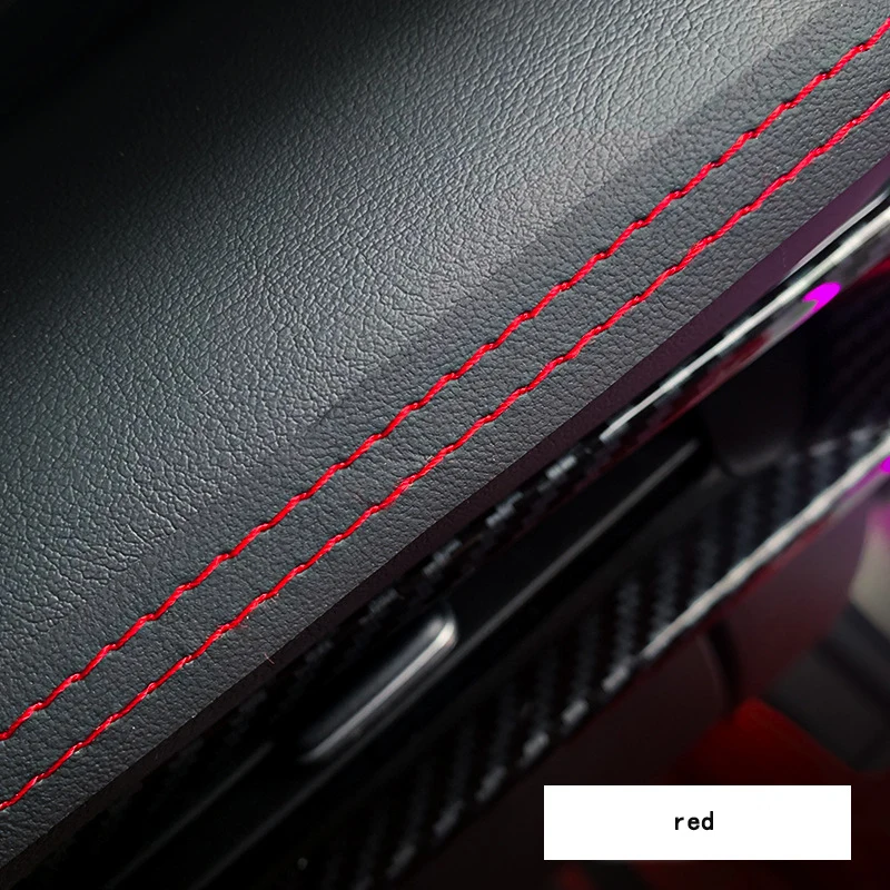 

Самоклеящаяся отделка салона автомобиля, кожаная панель, красная, синяя, декоративная линия, плетеная полоса «сделай сам», украшение автомобиля 50 см, 1 м, 2 м