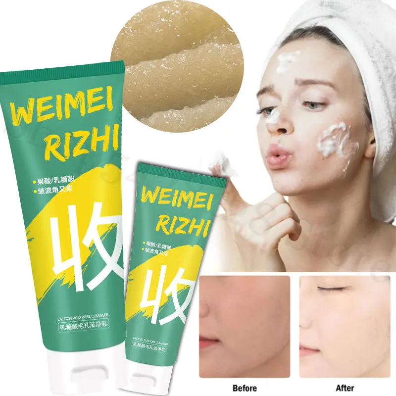 

Improve Oily Acne Muscle Lactobionic Acid Pore Cleanser Deep Cleansing Remove Blackhead Shrink Pores Oil Control Facial Cleanser