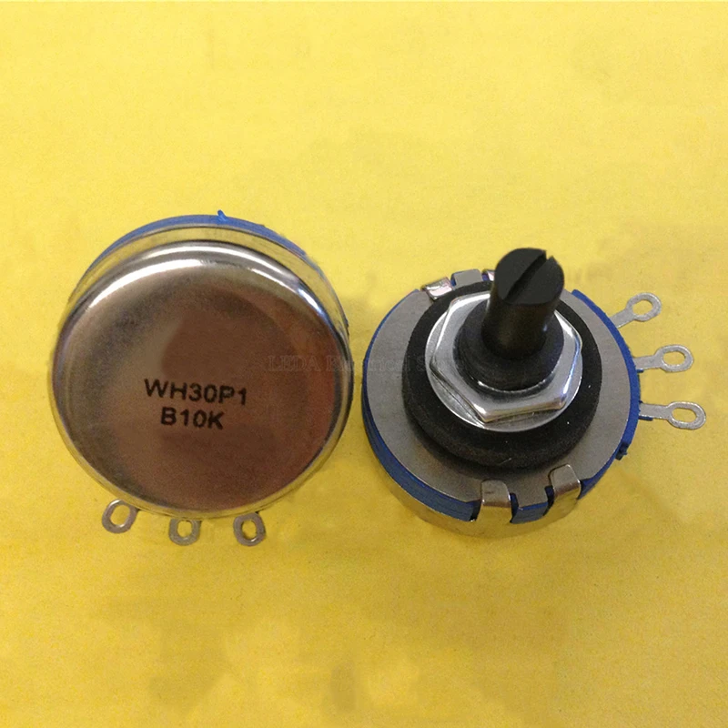 

2Pcs WH30P1 Potentiometer RV30P Electric Welding Machine 2W Insulated Shaft 1K B102 2k2 4k7 10K B103