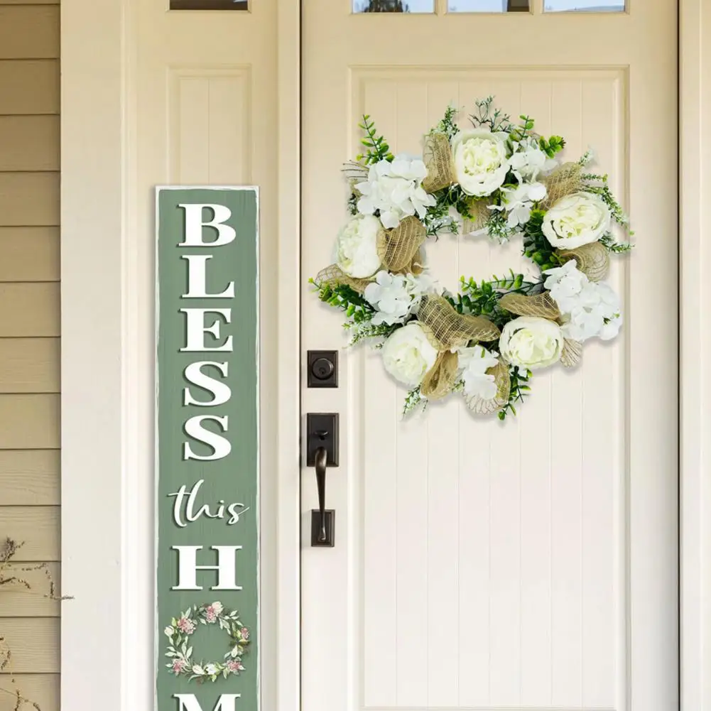 

Flower Garland Non Withered Anti-fade Wedding Party Front Door Hanging Hydrangea Wreath Home Decor