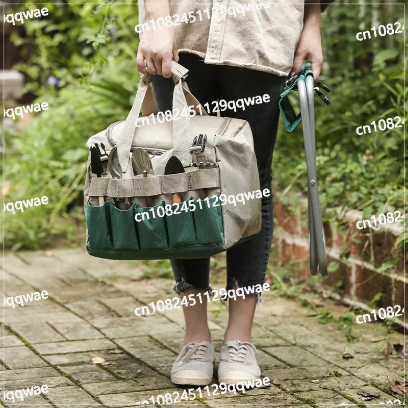 Многофункциональная сумка для хранения садовых инструментов табурет складная