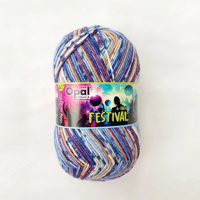 1*150 г праздничная 75% шерсть с опалом в форме шара 25% полиамид/нейлоновая пряжа для