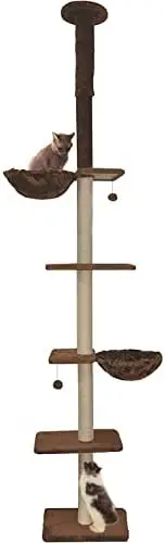 

POPTOP Upgraded Stable Adjustable 90"-116" Tall Climbing Tree with Perches with Fixing Tool