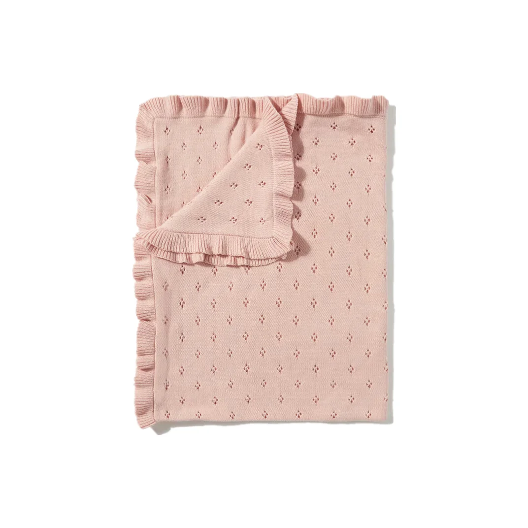 

Luxury Soft Frill Baby Blanket Cashmere Throw