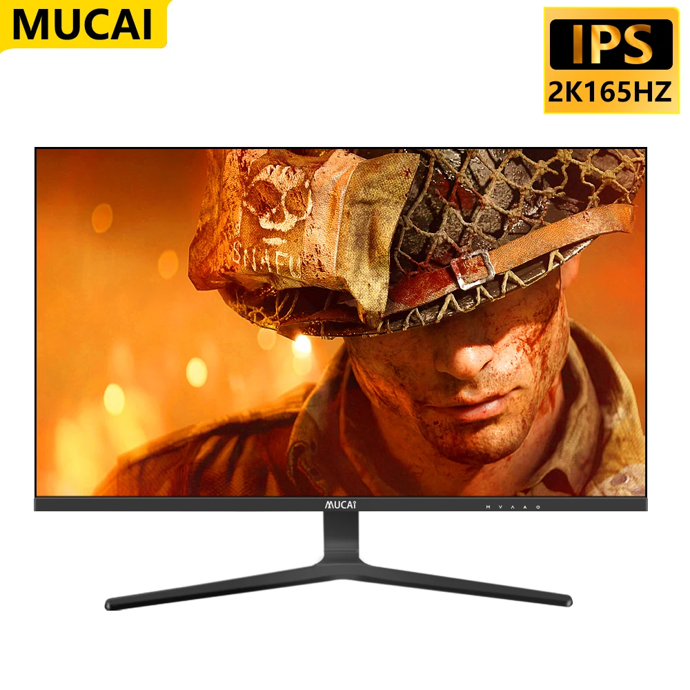 

MUCAI 27 Inch Gamer Monitor 2K 144Hz IPS PC Display QHD 165Hz Desktop Gaming Computer Screen Panel HDMI-Compatible DP 2560*1440